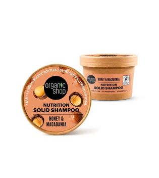 Organic Shop - Pflegendes festes Shampoo - Honig und Macadamia
