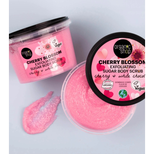 Organic Shop - Körperpeeling Cherry Blossom - Kirsche und weiße Schokolade