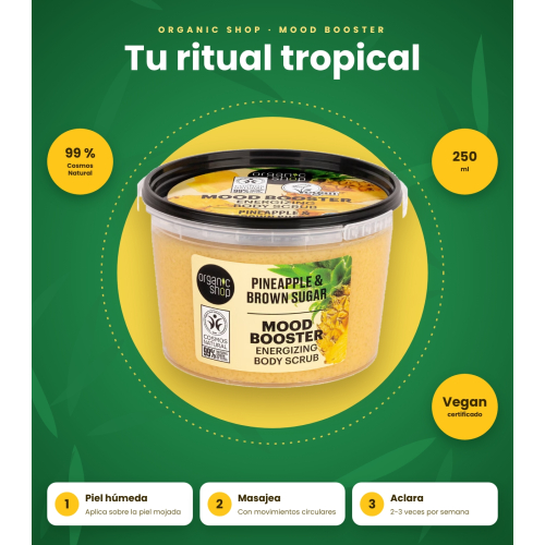 Organic Shop - Körperpeeling Mood Booster - Ananas und brauner Zucker