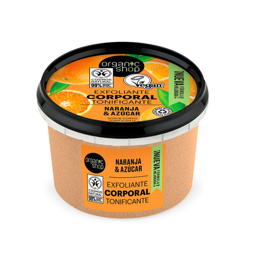 Organic Shop – Tonisierendes Körperpeeling – Bio-Orange und Zucker