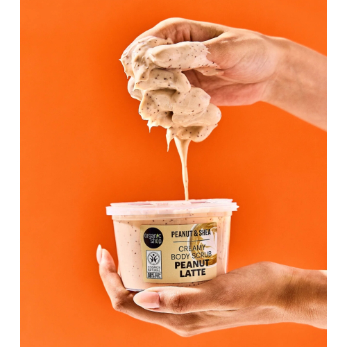 Organic Shop - Körperpeeling Peanut Latte - Erdnuss und Sheabutter