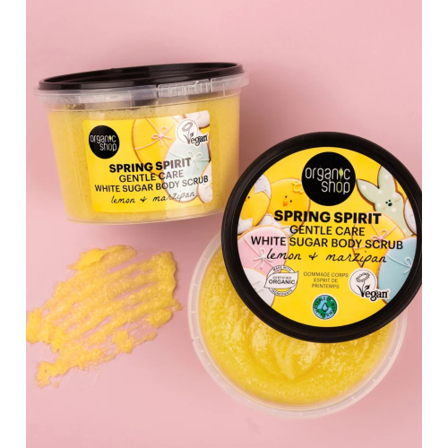 Organic Shop - Körperpeeling Spring Spirit - Zitrone und Marzipan