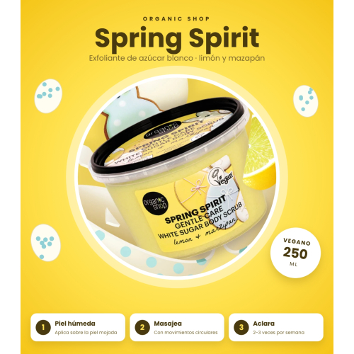 Organic Shop - Körperpeeling Spring Spirit - Zitrone und Marzipan