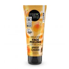 Organic Shop - Sanftes Gesichtspeeling für trockene Haut - Pfirsich und Mango
