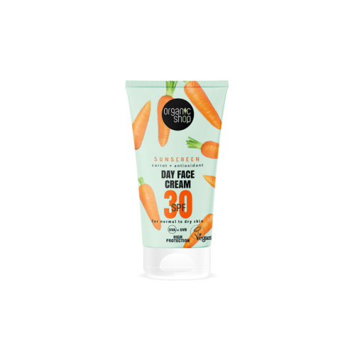Organic Shop - Gesichtssonnenschutz Karotte + Antioxidantien SPF 30 - 50 ml