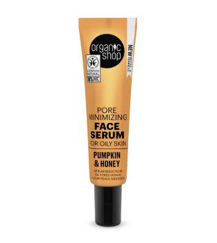 Organic Shop - Porenverkleinerndes Gesichtsserum für fettige Haut - Kürbis und Honig