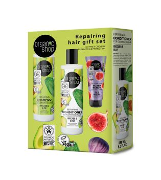 Organic Shop - Haarreparatur-Geschenkset mit Avocado und Olive