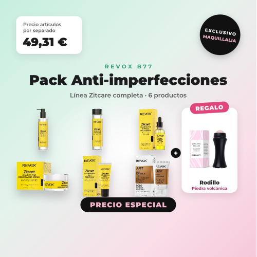 Pack Anti-Unreinheiten Zitcare REVOX B77 + Mattierender Roll-on