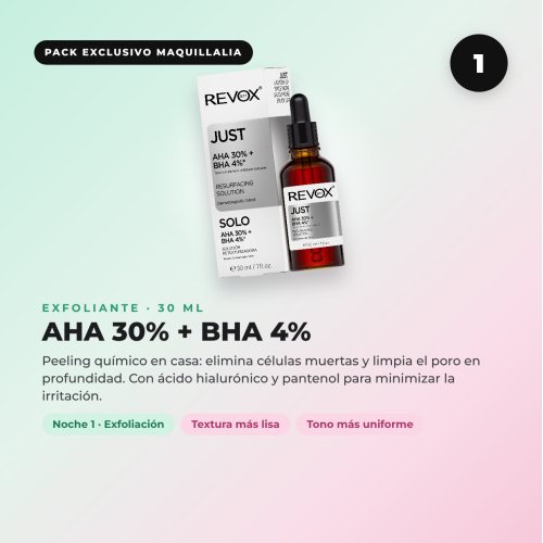 Pack Skincycling REVOX B77: 4-Nächte-Routine + Gua sha als Geschenk