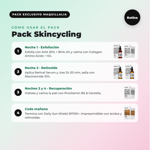 Pack Skincycling REVOX B77: 4-Nächte-Routine + Gua sha als Geschenk