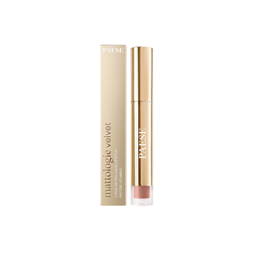 Paese Cosmetics - *Christmas* - Flüssiger Lippenstift Mattologie Velvet - 01: Beige Marshmallow