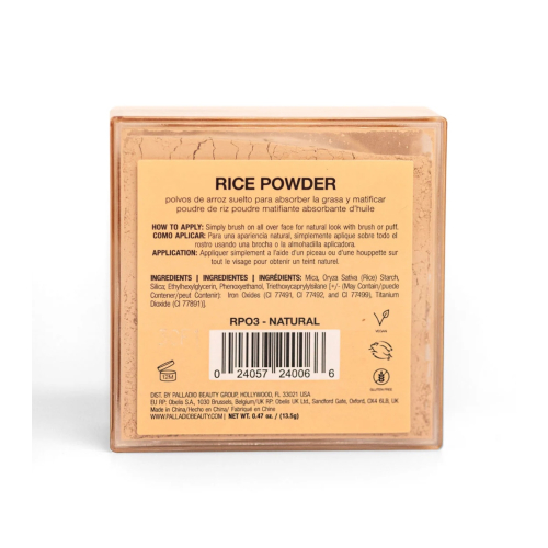 Palladio - Reis mattierender loser Puder - 03: Natural