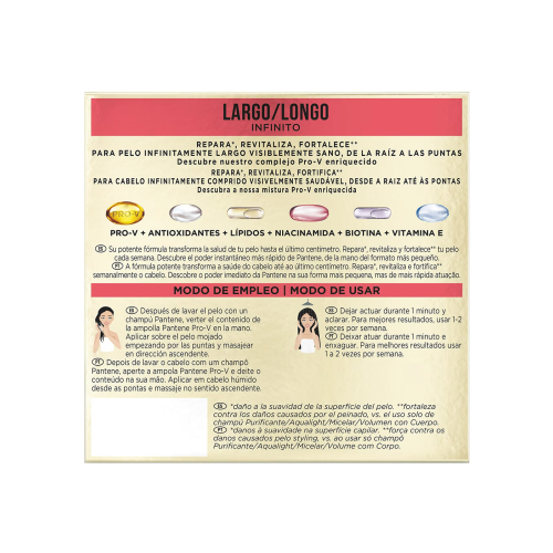 Pantene – Ampullen mit unendlicher Länge, 3 x 15 ml