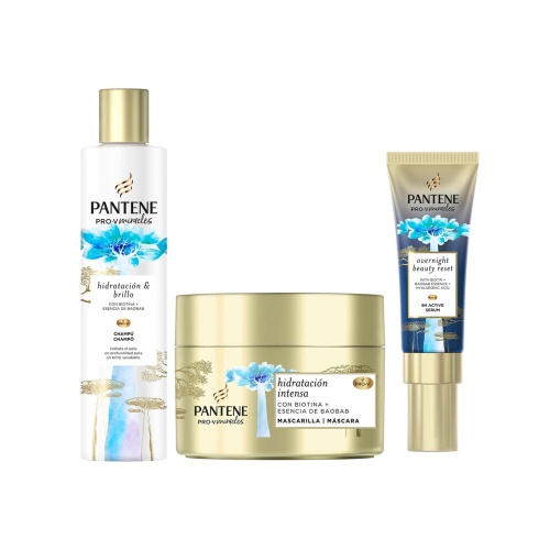 Pantene - *Hydration & Shine* - Shampoo + Maske + Serumpackung Pro-V Miracles
