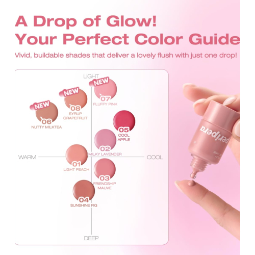 Peripera – Flüssiges Rouge Syrupy Tok Cheek – 005: Cool Apple