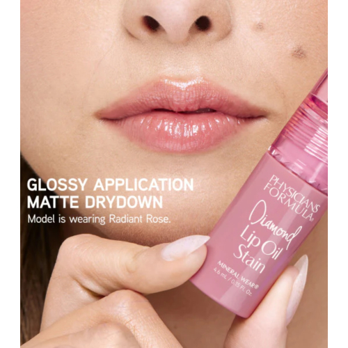 Physicians Formula - *Mineral Wear* - Lippenöl Diamond Stain - Radiant Rose