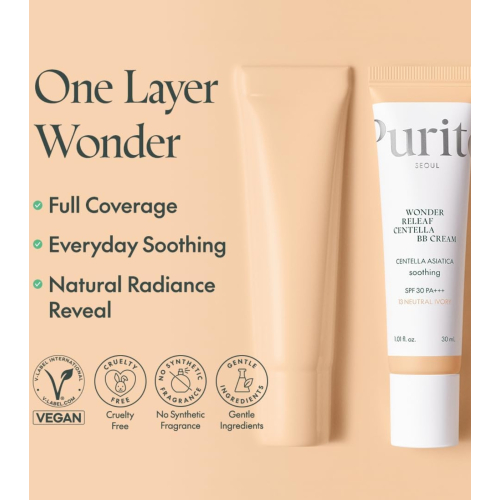 Purito - BB Cream Wonder Releaf Centella SPF30 PA +++ - 21:Light Beige