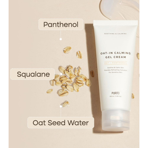 Purito - Beruhigende Gel-Gesichtscreme Oat-in + Panthenol