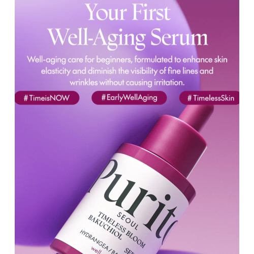 Purito - *Timeless Bloom* - Verjüngendes Serum mit Bakuchiol