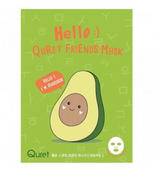 Quret - Hallo Freunde Maske - Avocado
