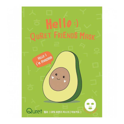 Quret - Hallo Freunde Maske - Avocado