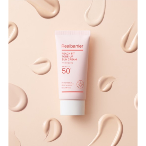 Real Barrier - Sonnenschutz Peach Fit Tone-up SPF 50 PA++++