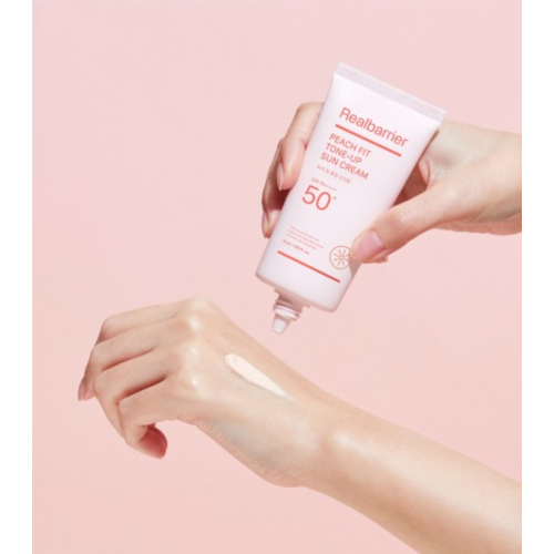 Real Barrier - Sonnenschutz Peach Fit Tone-up SPF 50 PA++++