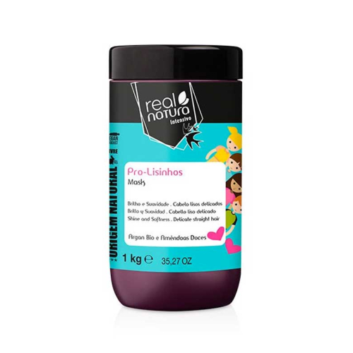 Real Natura - Pro-Lisinhos Anti-Frizz Haarmaske 1kg - Glattes und zartes Haar