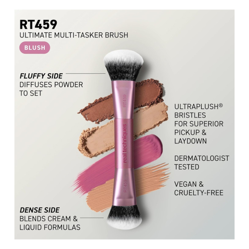 Real Techniques - Doppelseitiger Make-up-Pinsel Ultimate Multi-Tasker