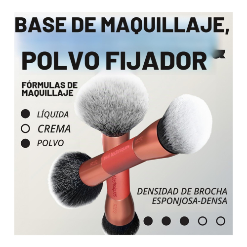 Real Techniques - Doppelte Foundation-Pinsel Liquid & Powder - RT272