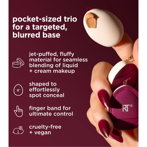 Real Techniques - *Cherry On top* - Set mit 3 Mini-Schwämmen