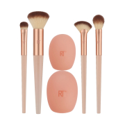 Real Techniques - *Cherry On top* - Set mit 4 Pinseln + 2 Silikonhüllen