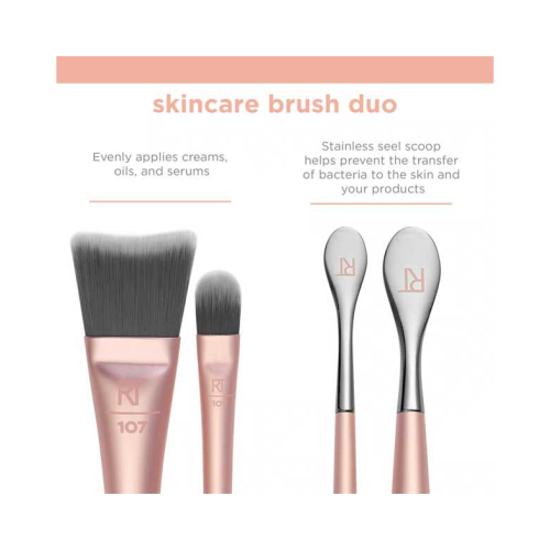Real Techniques - Face & Eye Brush Duo Skincare Brush Duo - 107 + 109