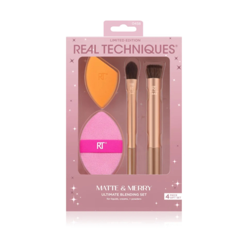 Real Techniques – *Holidays 24* – Pinsel + Schwamm-Set Matte & Merry