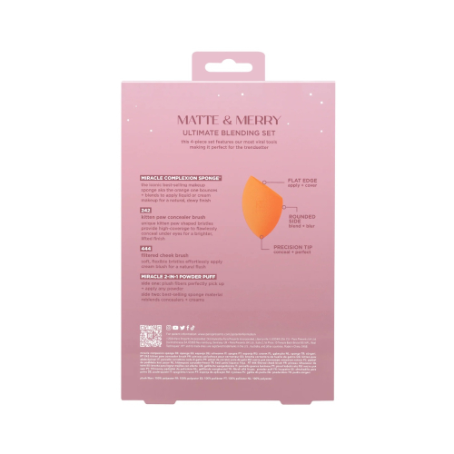 Real Techniques – *Holidays 24* – Pinsel + Schwamm-Set Matte & Merry