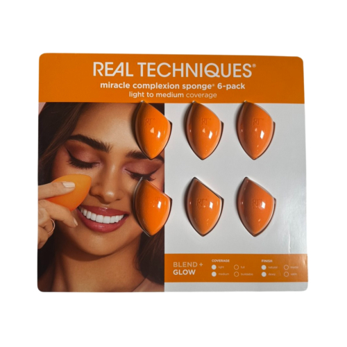 Real Techniques - Packung mit 6 Make-up-Schwämmen Miracle Complexion