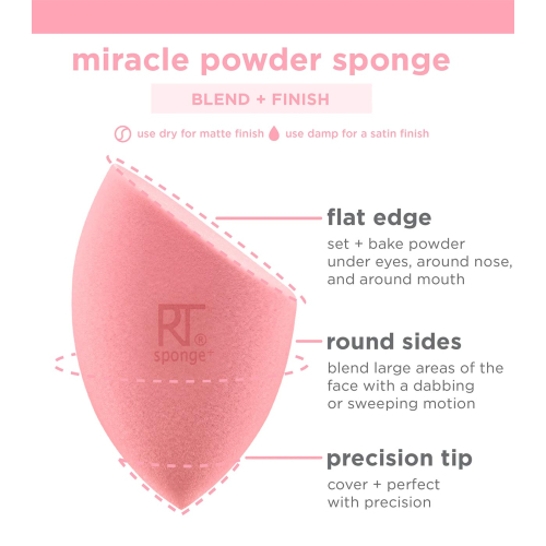 Real Techniques – Miracle Powder Make-up-Schwammpaket für Puder