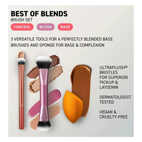 Real Techniques - Pinsel- und Schwammset Best of Blends