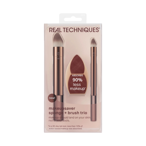 Real Techniques - Make-up-Schwamm-Set Makeupsaver + Gesichtspinsel-Duo