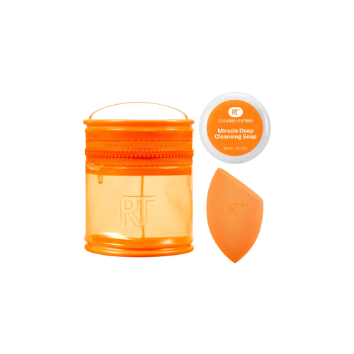 Real Techniques - Schwamm + Reinigungsset