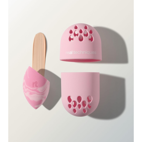 Real Techniques - *Sweet Tooth* - Make-up-Schwamm + Etui Batter up Base