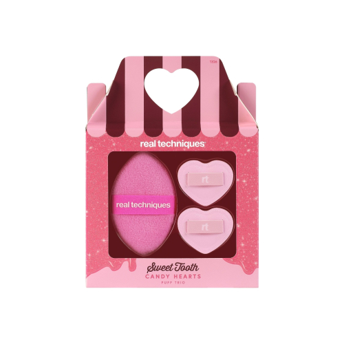 Real Techniques - *Sweet Tooth* - Quasten-Set Candy Hearts
