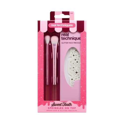 Real Techniques - *Sweet Tooth* - Pinselset + Gesichtsaufkleber Sprinkles on Top