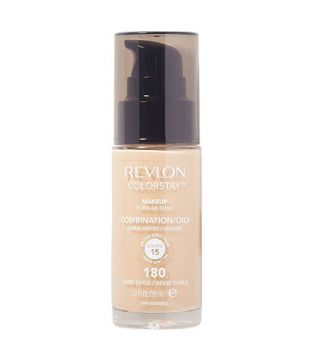 Revlon - Liquid Foundation für Kombination/fettige Haut ColorStay SPF15 - 180: Sand Beige
