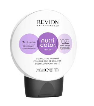 Revlon - Färbung Nutri Color Filters 3 en 1 Cream 240 ml - 1022: Intensives Platin