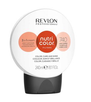 Revlon - Färbung Nutri Color Filters 3 en 1 Cream 240 ml - 740: Leichtes Kupfer
