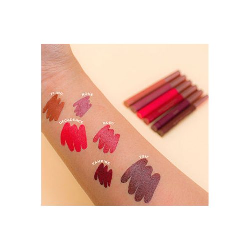 Revolution - Velvet Kiss Lip Crayon Lippenstift - Decadence