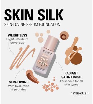 Revolution – Make-up-Basis Skin Silk Serum Foundation - F10.5