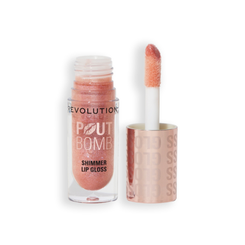 Revolution - Lipgloss mit Shimmer Pout Bomb - Shimmer Nude