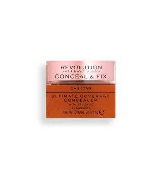 Revolution - Korrektor  Ultimate Coverage Conceal & Fix - Dark Tan